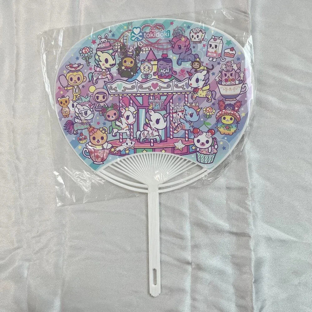 Tokidoki Uchiwa Hand Fan 2023 SDCC Comic Con Exclusive New Sealed Carnival